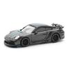 1:64 Diecast Collectibles Model Car Compatible with Porsche 992 Stinger GTR Carbon Edition with Blue Stripe Limited Edition by Pop Race PR640254 view 2