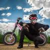 50cc 2-Stroke Gas Power Dirt Bike for Kids | Motocross Bike for Kids | Off-Road Mini Dirtbike Kidss 8-14 with Dual Disc Brakes and Shock Absorption Motorcycle | Max Speed 40KM/H Pink view 2