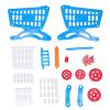 Yosoo Kids Shopping Cart, Toddler Shopping Cart Kids Set Educational Play Food Toys for for Learning Development (Blue) view 3