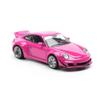 1:64 Diecast Collectibles Model Car Compatible with Porsche 911 Carrera RWB 997 Pink Limited Edition by Pop Race PR640202 view 2