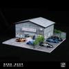 1:64 Diorama Japanese Garage Model with LED Lighting, Parking Lot Workshop Scene Display Case, for Diecast Model Cars Display, Diorama Factory Building Garage (Factory Building) view 2