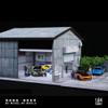 1:64 Diorama Japanese Garage Model with LED Lighting, Parking Lot Workshop Scene Display Case, for Diecast Model Cars Display, Diorama Factory Building Garage (Factory Building) view 4