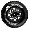 1/10 Scale RC Truck Tires 2.8inch Tire and Wheels with 12mm/14mm Hexes fit Stampede Arrma Big Rock Granite VORTEKS 3S Traxxas Slash, Stampede Rustler, Hoss (Black) view 4