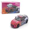 1:64 Diecast Model Car Compatible with Toyota GR86 Cup 1087X Limited Edition by Pop Race PR640207 view 1