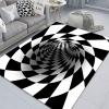 2025 Muti-Design 3D Hole Rug - Dog Gets Scared of 3D Carpet, Rug That Looks Like a Hole, Optical Illusion Rugs, Funny 3D Carpet to Prank, Test & Play with Your Dog or Cat (#13 50*80cm(19.68*31.49in)) view 1