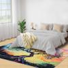 HYGIUID 5x6 Fantasy Tree Area Rug - Flowing Sky Area Rugs for Kitchen, Abstract Oil Painting Bedroom Area Rug Kids Low Pile Rug for Indoor Outdoor Hardwood Floors Home Decor view 4