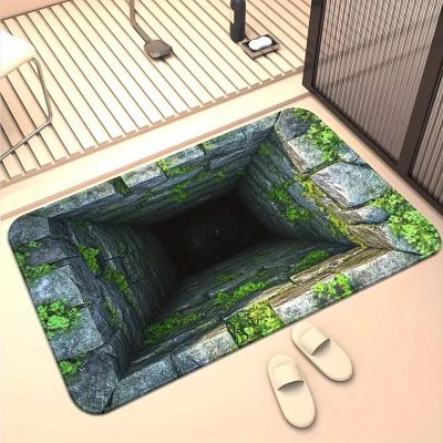 2025 Muti-Design 3D Hole Rug - Dog Gets Scared of 3D Carpet, Rug That Looks Like a Hole, Optical Illusion Rugs, Funny 3D Carpet to Prank, Test & Play with Your Dog or Cat (#1 60*90cm(23.62*35.43in))