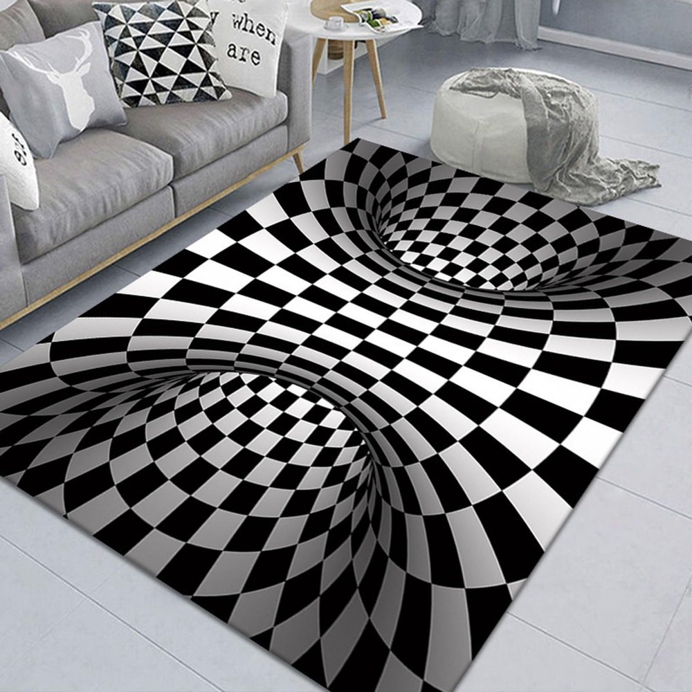 2025 Muti-Design 3D Hole Rug - Dog Gets Scared of 3D Carpet, Rug That Looks Like a Hole, Optical Illusion Rugs, Funny 3D Carpet to Prank, Test & Play with Your Dog or Cat (#15 50*80cm(19.68*31.49in))