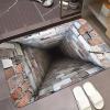 2025 Muti-Design 3D Hole Rug - Dog Gets Scared of 3D Carpet, Rug That Looks Like a Hole, Optical Illusion Rugs, Funny 3D Carpet to Prank, Test & Play with Your Dog or Cat (#7 40*60cm(15.75*23.62in)) view 1