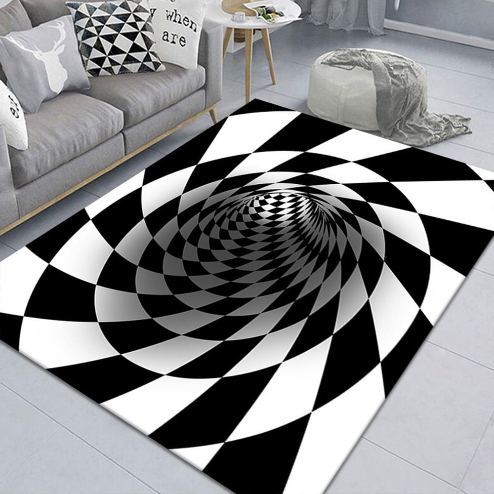 2025 Muti-Design 3D Hole Rug - Dog Gets Scared of 3D Carpet, Rug That Looks Like a Hole, Optical Illusion Rugs, Funny 3D Carpet to Prank, Test & Play with Your Dog or Cat (#13 60*90cm(23.62*35.43in))