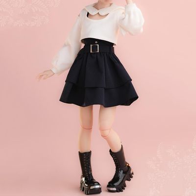 1/6 Scale Female Clothing, Vintage Princess Dress, Dress & Cap & Boots & Outerwear Clothing for 12 inches BJD Dolls, 1/6 Girl Doll Action Figure Black Sweet Party Costume