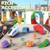 Electric Train Track Sets,Gravity-Defying 3D Raceways & Motorized Magic CarsThe Ultimate Building Track Set for Creative Kids Ages 3-8 (81PCS) view 4