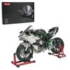 BICRKTOMXY 1:6 Scale H2 Alloy Dynamic Motorcycle Model, Simulated Motorbike with Ignition System & Smoke Spray, Light & Sound Effects, Creative Display & Collectible Gift for Adult Enthusiasts view 1