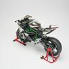 BICRKTOMXY 1:6 Scale H2 Alloy Dynamic Motorcycle Model, Simulated Motorbike with Ignition System & Smoke Spray, Light & Sound Effects, Creative Display & Collectible Gift for Adult Enthusiasts view 3