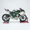 BICRKTOMXY 1:6 Scale H2 Alloy Dynamic Motorcycle Model, Simulated Motorbike with Ignition System & Smoke Spray, Light & Sound Effects, Creative Display & Collectible Gift for Adult Enthusiasts view 4