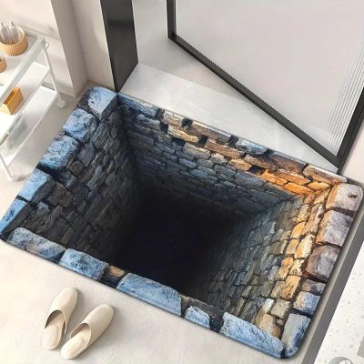 2025 Muti-Design 3D Hole Rug - Dog Gets Scared of 3D Carpet, Rug That Looks Like a Hole, Optical Illusion Rugs, Funny 3D Carpet to Prank, Test & Play with Your Dog or Cat (#8 40*60cm(15.75*23.62in))