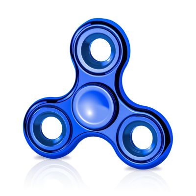 Aveloki Fidget Toys Adults 5 Pack,Electroplated Metal Fidget Spinner Stress Reducer,High Speed 3-5 Min Quite Spins,Fidgets for Adults & Teens & Kids Age 6+,Valentines Day Gifts(Blue)