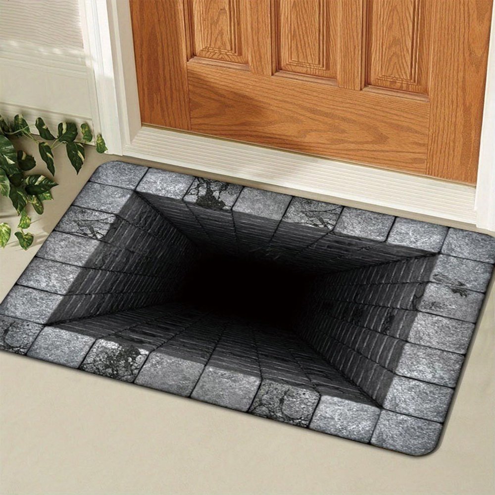 2025 Muti-Design 3D Hole Rug - Dog Gets Scared of 3D Carpet, Rug That Looks Like a Hole, Optical Illusion Rugs, Funny 3D Carpet to Prank, Test & Play with Your Dog or Cat (#4 40*60cm(15.75*23.62in))