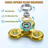 Aveloki Fidget Toys Adults 5 Pack,Electroplated Metal Fidget Spinner Stress Reducer,High Speed 3-5 Min Quite Spins,Fidgets for Adults & Teens & Kids Age 6+,Valentines Day Gifts(Golden) view 3