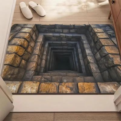 2025 Muti-Design 3D Hole Rug - Dog Gets Scared of 3D Carpet, Rug That Looks Like a Hole, Optical Illusion Rugs, Funny 3D Carpet to Prank, Test & Play with Your Dog or Cat (#12 40*60cm(15.75*23.62in))