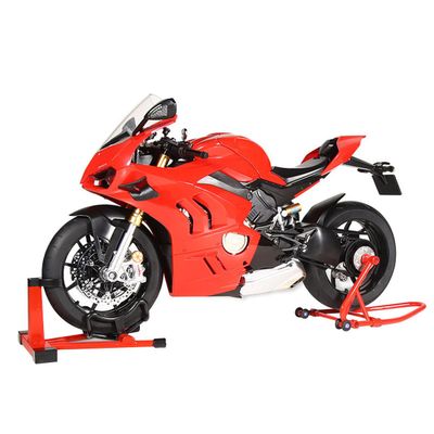 BICRKTOMXY 1:6 Scale Alloy Dynamic Motorcycle Model, Simulated Motorbike with Ignition System & Smoke Spray, Light & Sound Effects, Collectible Gift for Adult Enthusiasts (V4S)