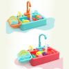 Kitchen Sink Toy Dishwasher Playing with Running Water Dish Wash Kitchen Role-Playing Playhouse Sink Toy view 3