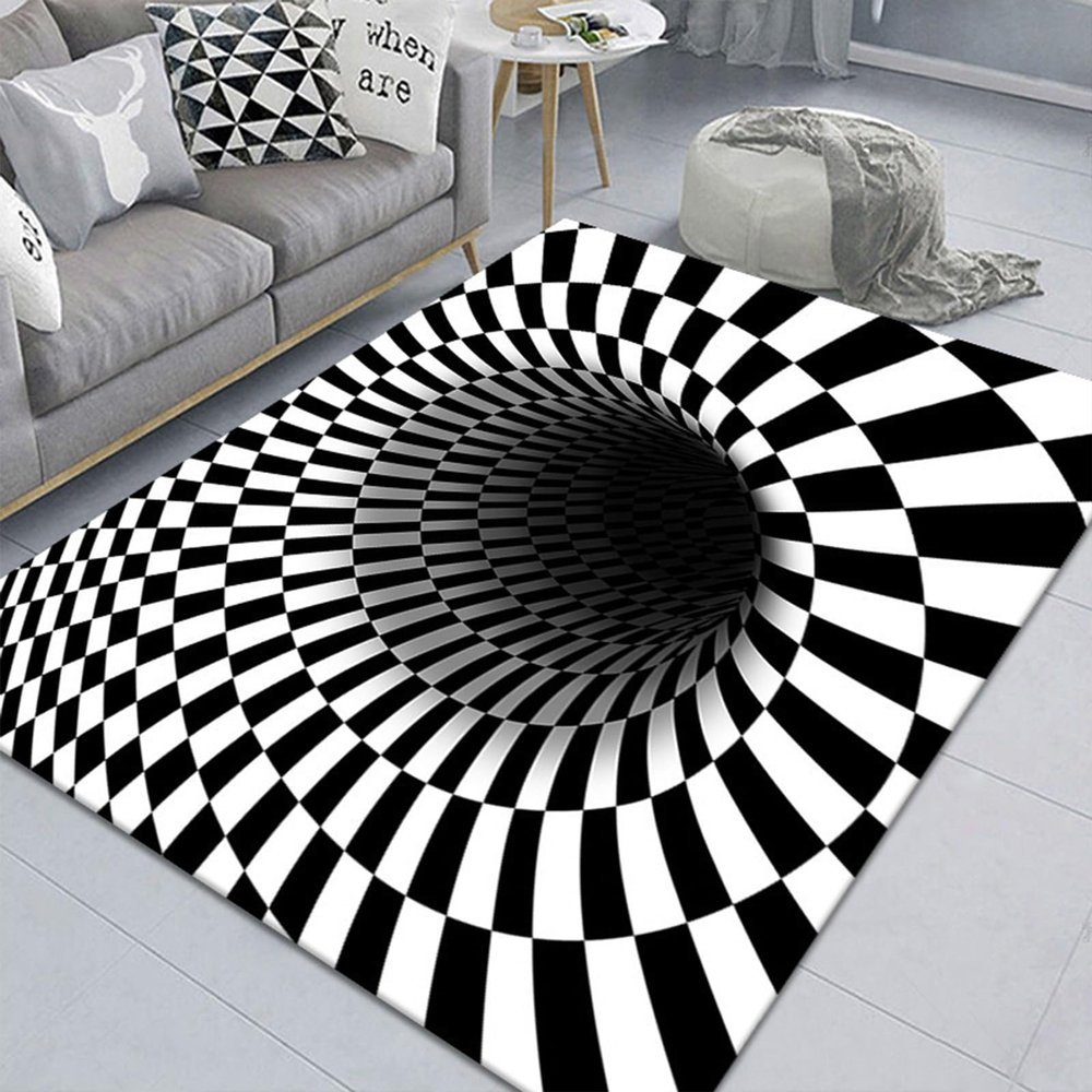 2025 Muti-Design 3D Hole Rug - Dog Gets Scared of 3D Carpet, Rug That Looks Like a Hole, Optical Illusion Rugs, Funny 3D Carpet to Prank, Test & Play with Your Dog or Cat (#11 60*90cm(23.62*35.43in))