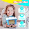Dough Tool Set, 31 Pcs Basic Dough Tools Kits for Kids, Dough Accessories Includes Storage Container, Mat, 3D Animal, Cutters Roller, Rolling Pins, Safety Scissors view 2