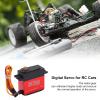 20KG Digital Servo High Torque Full Metal Gear, RC Digital Servo with 25T Servo Arm, Waterproof Full Metal Steering Gear for 1:10 Scale RC Cars, Aluminum Alloy Gear with Hard Anodi view 3