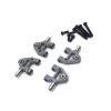 BOQEXSS RC Car Swing Arm for WLtoys 284131 K969 K979 K989 K999 P929 P939 1/28 RC Car Parts Metal Lower for Swing Arm Upgrade Suspension Arms(Gray) view 1