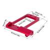 RC Models For Vanquish F10 For LCG 1/10 RC Crawler Portal Axle Low Center Of Gravity Chassis DIY Aluminum BTA Servo Mount And 4 Link Adapter(Red) view 4