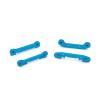 BOQEXSS RC Car Swing Arm for Wltoys 124018 124019 1/12 144001 144010 1/14 RC Car Accessories Parts 4pcs Upgrade Metal Reinforced for Swing Arm(Blue) view 1