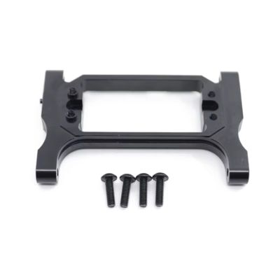 RC Car Upgrade Part For Traxxas For TRX4 For TRX6 For Bronco 1/10 Aluminum Alloy Front Servo Mount Chassis Steering Crossmember RC Car Parts(Black)