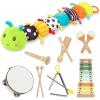 Baby Stuffed Musical Caterpillar + Musical Instruments Set view 1