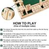 PWOCEAG Shut The Box Game, Shut The Box-Wooden Dice Board Game, 2-4 Player 4 Sided Family Table Math Games with 8 Dices for Adults & Kids, Improves Mathematical Skills for Classroom, Home, Party view 3