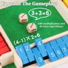 PWOCEAG Shut The Box Game, Shut The Box-Wooden Dice Board Game, 2-4 Player 4 Sided Family Table Math Games with 8 Dices for Adults & Kids, Improves Mathematical Skills for Classroom, Home, Party view 4