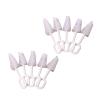 10 Pcs White Pacifier Cleaning Set,Nipple Cleaner Nipples Brush Cleaning Tools Professional Bristle High Density Pacifier Soother Accessories,Bottle-Feeding view 1
