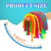 12 Pcs Textured Stretchy String Fidget Toys for Kids Adults - Sensory Toys for Autism ADHD Anxiety Stress Relief - Quiet Classroom Office Fidgets - Perfect Stocking Stuffers Teens Boys Girls view 3