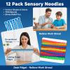 12 Pcs Textured Stretchy String Fidget Toys for Kids Adults - Sensory Toys for Autism ADHD Anxiety Stress Relief - Quiet Classroom Office Fidgets - Perfect Stocking Stuffers Teens Boys Girls view 4
