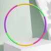 60cm Exercise Hoop for Kids Ages 3-7,Detachable and Adjustable Weight Children Exercise Hoop, Multicolor Plastic Sports Play Hoop view 2