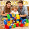 Aesinos Electric Train Set for Kids,Mix-and-Match Cubes Trackfusion Gravity-Defying 3D Embedded Layouts & Motorized Car 3 4 5 6 7 8 Years Old Boys Girls Birthday (81PCS-1Car) view 3