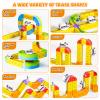 Upgrade Electric Train Set, 3D Infinity Track with Flexible Tracks for Kids, Cube Track Train- DIY Railroad Block Toys, STEM Gravity-Defying Motorized Trains Tracks for Boys Girls 3 4 5 6 7 8+ (32PCS) view 4
