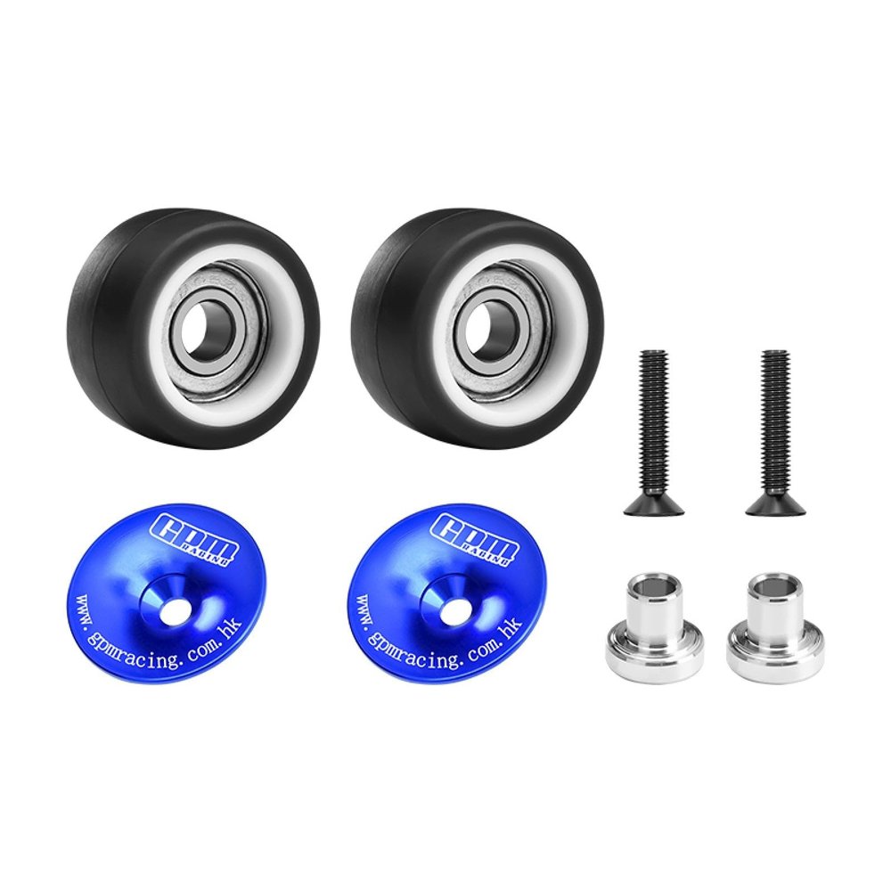 Aluminum 7075-T6 Alloy Wheelie Bar Wheel & Bearing for Traxxas Mini XRT VXL 3S / Mini Maxx Monster Truck Upgrades - Blue