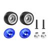 Aluminum 7075-T6 Alloy Wheelie Bar Wheel & Bearing for Traxxas Mini XRT VXL 3S / Mini Maxx Monster Truck Upgrades - Blue view 1