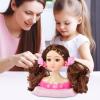 Makeup Doll Head Toy, Girls Practice Doll Head Kit, Multi-Purpose Cosmetic Dolls Set for Kids, for Christmas, Childrens Day, Thanksgiving, Birthday, Fun Pretend Play view 2