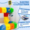 Electric Train Set,for 3-7 Years Old Toddler Boys and Girls Birthday,DIY Flexible Race Tracks Gravity Defying 3D Embedded Layouts & Motorized Car,STEM Learning Gift  (123PCS-3Car) view 4