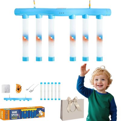 Reflex Game, Reflex Drop Sticks Challenge Game with Remote, 3-Speed Reflective Drop Stick Game, Falling Sticks Challenge, Hand Eye Coordination Game for Kids and Adults (Blue-With lights, No Remote)