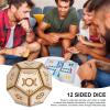 12-Sided Dice Set - Polyhedral Decision Maker Game, Funny Choice and Chance Dice, Board Game Accessory, Travel-Friendly Entertainment, School and College Dorm Activity | for Road Trips Apartment view 2