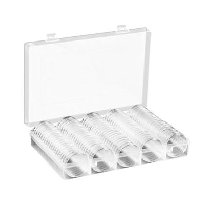 Decours 100 PCS 30mm Coin Holder 5 Sizes EVA Protect Gasket Round For Case Album For Collection