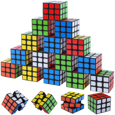24 Pack Mini Cube Puzzles Perfect for Kids Birthday Party Favors, Classroom Prizes, School Rewards Stress Relief Toys and Easter or Christmas Stocking Stuffers Great as Goody Bag Fillers